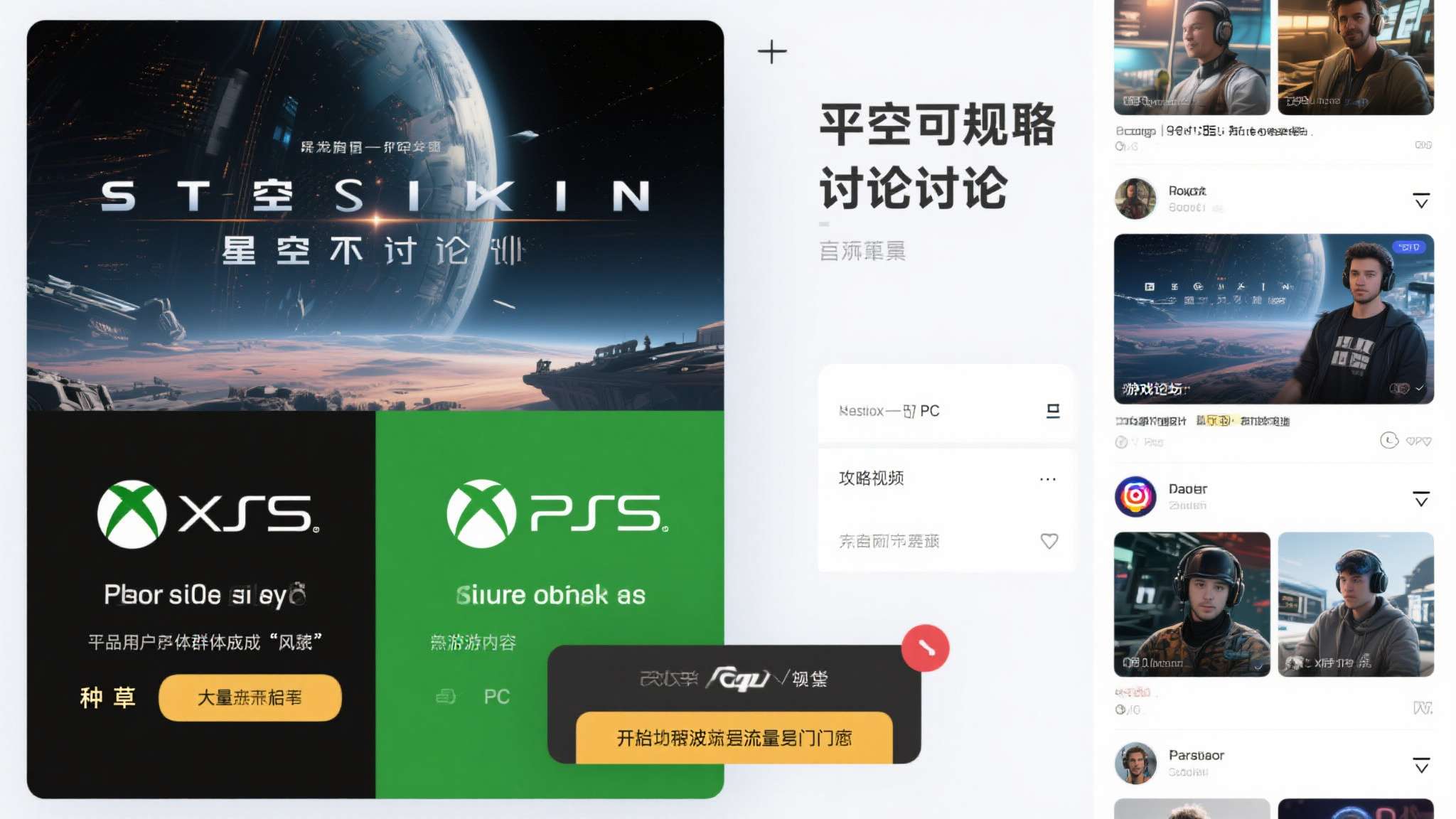 跨平台讨论的持续发酵： 自发售以来，《星空》在社交媒体、游戏论坛的讨论热度从未消